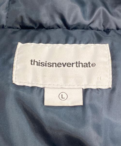 thisisneverthat（ディスイズネバーザット）thisisneverthat (ディスイズネバーザット) Washed Down Puffer Jacket ダウンジャケット グリーン サイズ:Lの古着・服飾アイテム