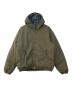 thisisneverthat（ディスイズネバーザット）の古着「Washed Down Puffer Jacket ダウンジャケット」｜グリーン