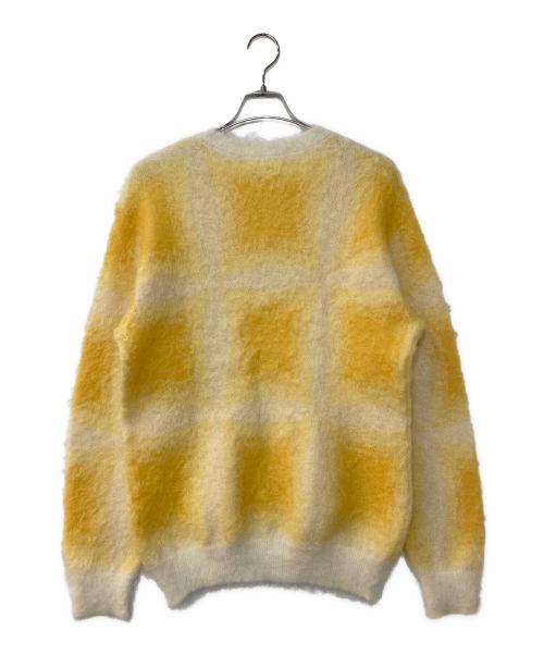 paratrait（パラトレイト）paratrait (パラトレイト) MOHAIR CELL KNIT PO モヘヤニット イエロー サイズ:2の古着・服飾アイテム