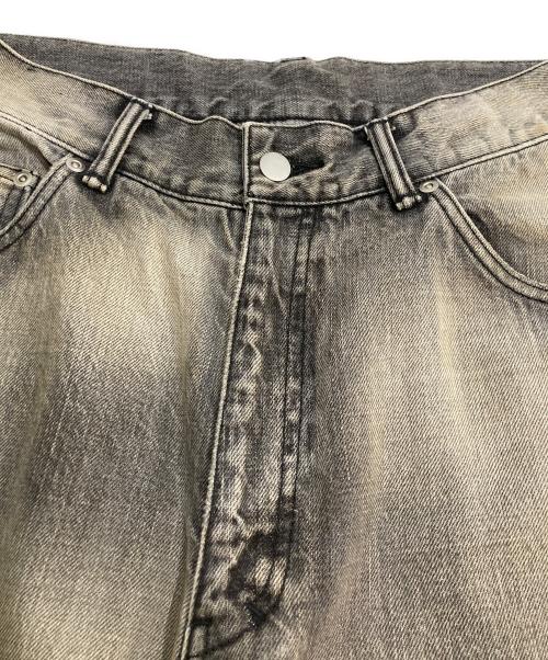ANCELLM（アンセルム）ANCELLM (アンセルム) SELVEDGE TAPERED 5P BLACK DENIM PANTS グレー サイズ:1の古着・服飾アイテム