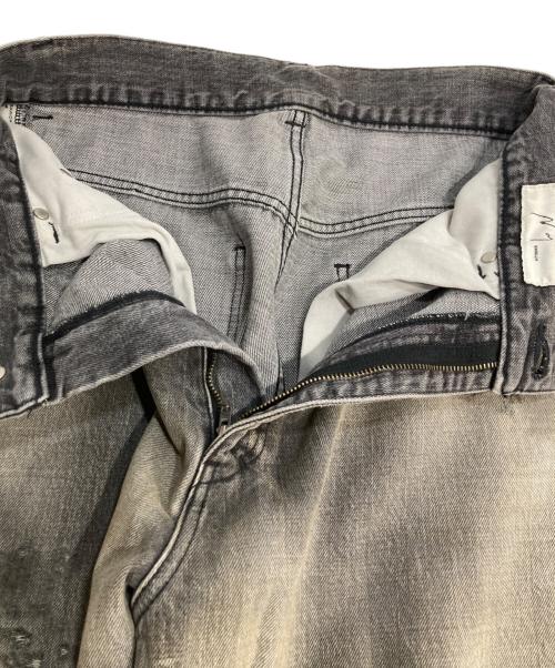 ANCELLM（アンセルム）ANCELLM (アンセルム) SELVEDGE TAPERED 5P BLACK DENIM PANTS グレー サイズ:1の古着・服飾アイテム