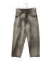 ANCELLM（アンセルム）の古着「SELVEDGE TAPERED 5P BLACK DENIM PANTS」｜グレー