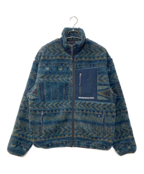 thisisneverthat（ディスイズネバーザット）thisisneverthat (ディスイズネバーザット) SP Sherpa Fleece Jacket フリースジャケット グリーン サイズ:Lの古着・服飾アイテム