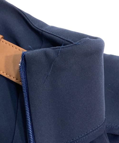 LAUREN RALPH LAUREN（ローレン ラルフ ローレン）LAUREN RALPH LAUREN (ローレン ラルフ ローレン) ベルテッドタックパンツ ネイビー サイズ:2の古着・服飾アイテム