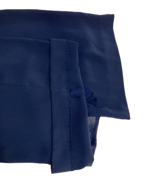 LAUREN RALPH LAUREN（ローレン ラルフ ローレン）LAUREN RALPH LAUREN (ローレン ラルフ ローレン) ベルテッドタックパンツ ネイビー サイズ:2の古着・服飾アイテム