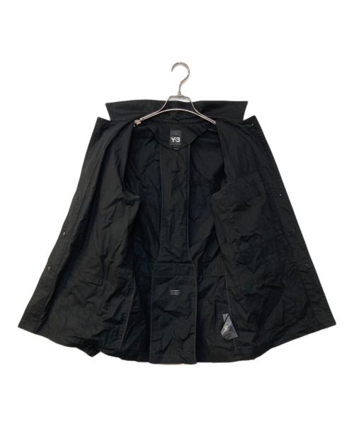 Y-3（ワイスリー）Y-3 (ワイスリー) ロゴエンブロイダリーシャツジャケット ブラック サイズ:XSの古着・服飾アイテム