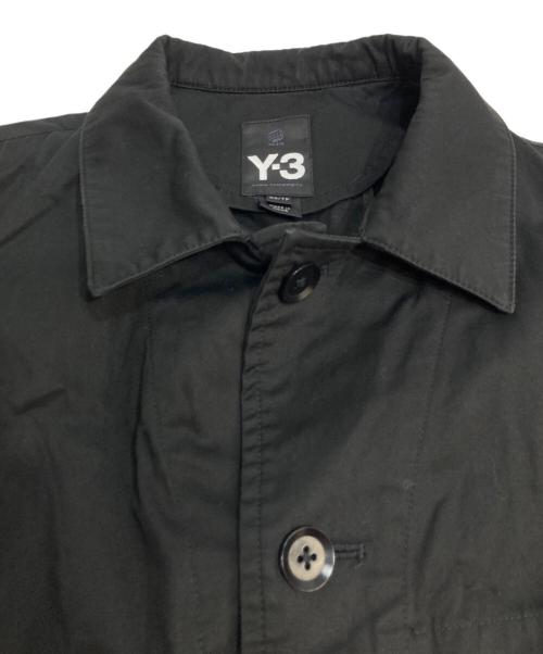 Y-3（ワイスリー）Y-3 (ワイスリー) ロゴエンブロイダリーシャツジャケット ブラック サイズ:XSの古着・服飾アイテム