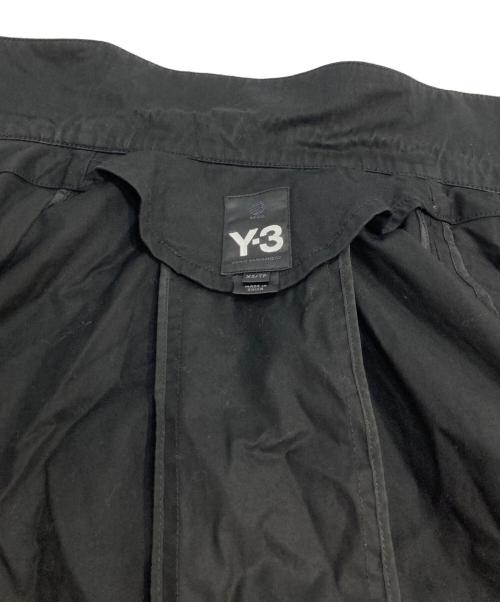 Y-3（ワイスリー）Y-3 (ワイスリー) ロゴエンブロイダリーシャツジャケット ブラック サイズ:XSの古着・服飾アイテム