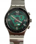 SWATCHスウォッチ）の古着「Rattlesnake クロノグラフ」｜ブラック×グリーン