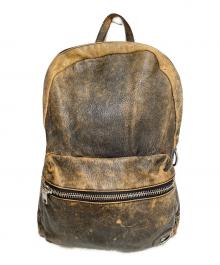 DIESEL（ディーゼル）の古着「ヴィンテージ加工リュック」｜ブラウン