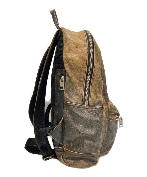 DIESEL（ディーゼル）DIESEL (ディーゼル) ヴィンテージ加工リュック ブラウンの古着・服飾アイテム