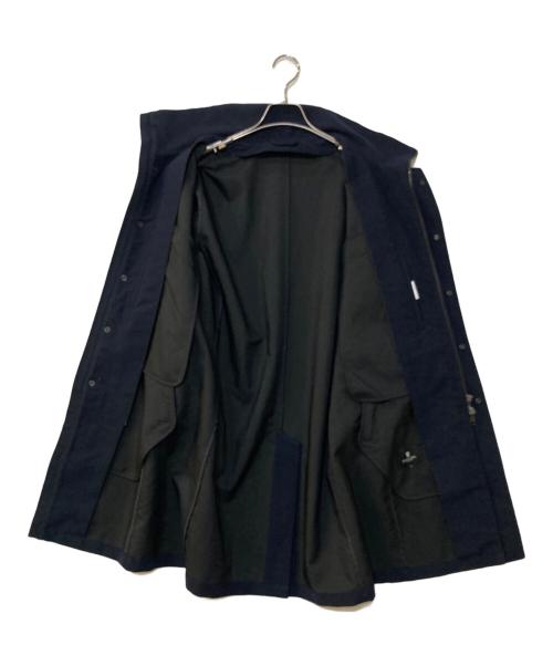 BLACK LABEL CRESTBRIDGE（ブラックレーベル クレストブリッジ）BLACK LABEL CRESTBRIDGE (ブラックレーベル クレストブリッジ) スタンドカラーウールコート ネイビー サイズ:Mの古着・服飾アイテム
