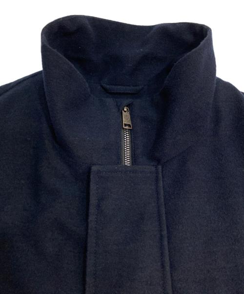 BLACK LABEL CRESTBRIDGE（ブラックレーベル クレストブリッジ）BLACK LABEL CRESTBRIDGE (ブラックレーベル クレストブリッジ) スタンドカラーウールコート ネイビー サイズ:Mの古着・服飾アイテム