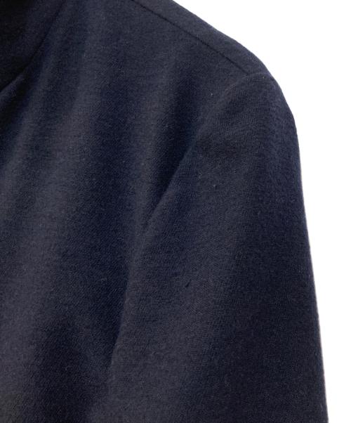 BLACK LABEL CRESTBRIDGE（ブラックレーベル クレストブリッジ）BLACK LABEL CRESTBRIDGE (ブラックレーベル クレストブリッジ) スタンドカラーウールコート ネイビー サイズ:Mの古着・服飾アイテム