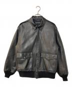 WACKO MARIAワコマリア）の古着「A-2 Flight Leather Jacket」｜ブラック