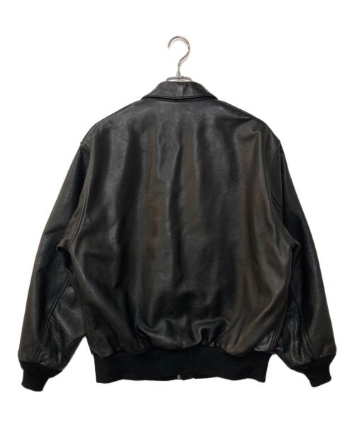 WACKO MARIA（ワコマリア）WACKO MARIA (ワコマリア) A-2 Flight Leather Jacket ブラック サイズ:XLの古着・服飾アイテム