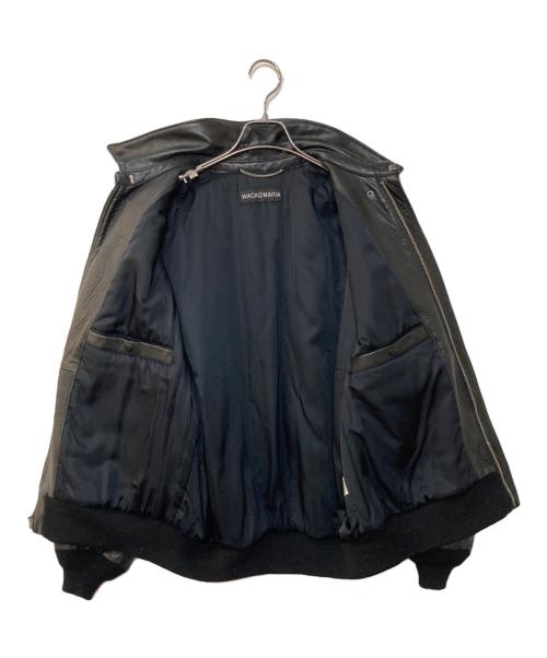 WACKO MARIA（ワコマリア）WACKO MARIA (ワコマリア) A-2 Flight Leather Jacket ブラック サイズ:XLの古着・服飾アイテム