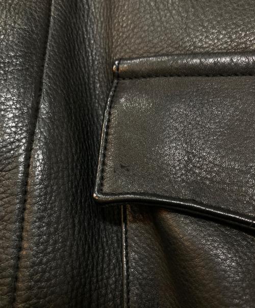 WACKO MARIA（ワコマリア）WACKO MARIA (ワコマリア) A-2 Flight Leather Jacket ブラック サイズ:XLの古着・服飾アイテム