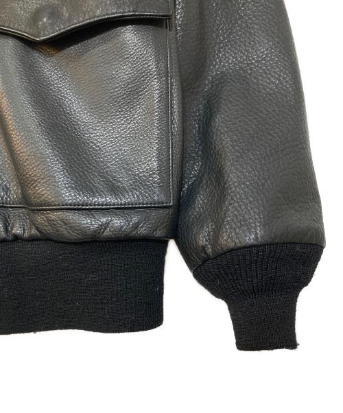 WACKO MARIA（ワコマリア）WACKO MARIA (ワコマリア) A-2 Flight Leather Jacket ブラック サイズ:XLの古着・服飾アイテム