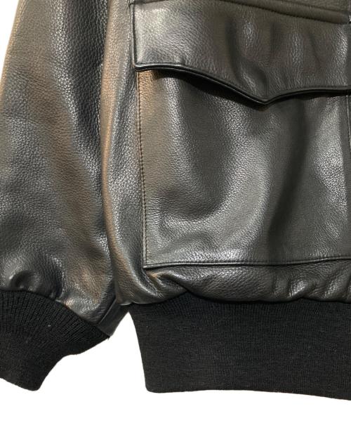 WACKO MARIA（ワコマリア）WACKO MARIA (ワコマリア) A-2 Flight Leather Jacket ブラック サイズ:XLの古着・服飾アイテム