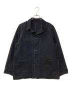 COMOLIコモリ）の古着「ブラックデニム ワークジャケット」｜ブラック