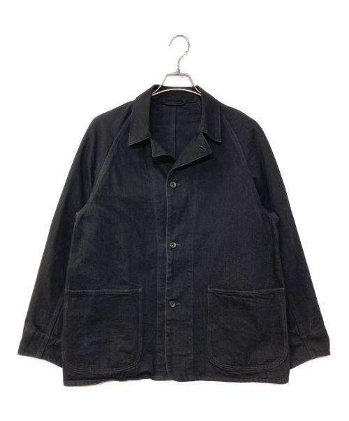 COMOLI（コモリ）COMOLI (コモリ) ブラックデニム ワークジャケット ブラック サイズ:1の古着・服飾アイテム
