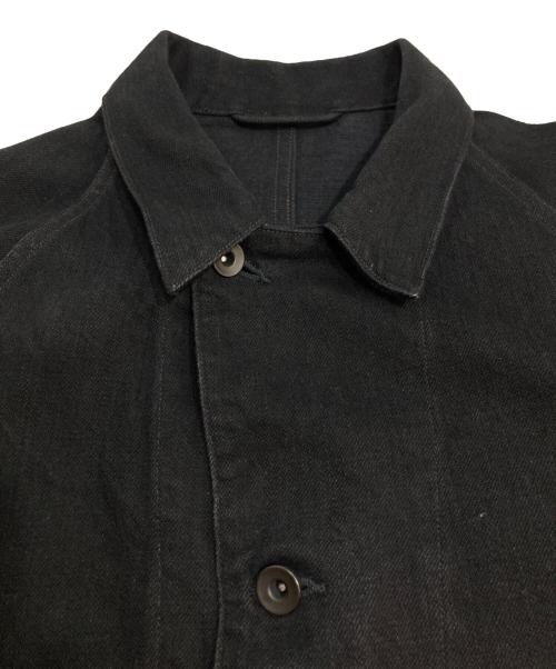 COMOLI（コモリ）COMOLI (コモリ) ブラックデニム ワークジャケット ブラック サイズ:1の古着・服飾アイテム
