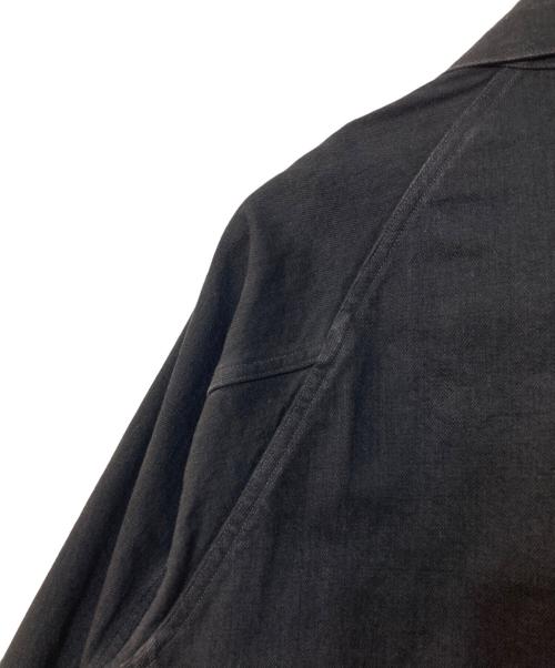 COMOLI（コモリ）COMOLI (コモリ) ブラックデニム ワークジャケット ブラック サイズ:1の古着・服飾アイテム