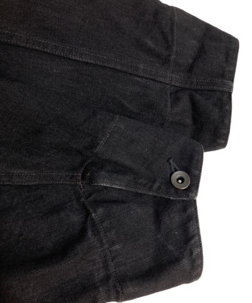 COMOLI（コモリ）COMOLI (コモリ) ブラックデニム ワークジャケット ブラック サイズ:1の古着・服飾アイテム
