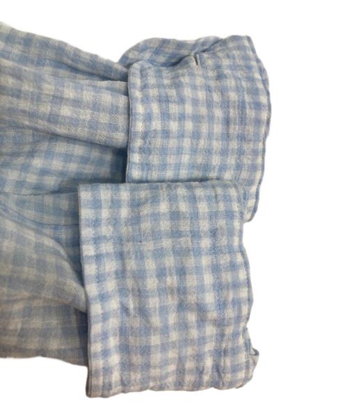 Cale（カル）Cale (カル) ウォーターツイストリネンシャツ/water twisted linen gingham check shirts ブルー サイズ:3の古着・服飾アイテム