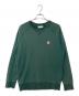maison kitsune（メゾンキツネ）の古着「フォックスヘッド クルーネックスウェット」｜グリーン