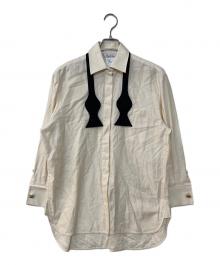 MaxMara（マックスマーラ）の古着「MAREA Bowtie Long Sleeve Shirt」｜ホワイト