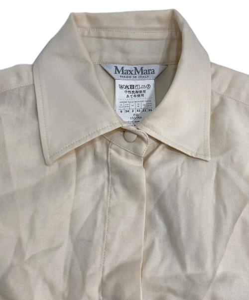 MaxMara（マックスマーラ）MaxMara (マックスマーラ) MAREA Bowtie Long Sleeve Shirt ホワイト サイズ:34の古着・服飾アイテム