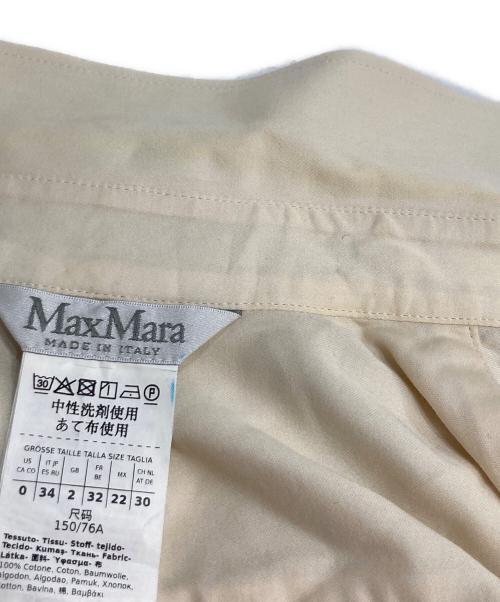 MaxMara（マックスマーラ）MaxMara (マックスマーラ) MAREA Bowtie Long Sleeve Shirt ホワイト サイズ:34の古着・服飾アイテム