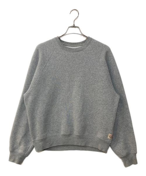 stussy（ステューシー）stussy (ステューシー) RELAXED CREW SWEAT リラックスクルー グレー サイズ:Mの古着・服飾アイテム