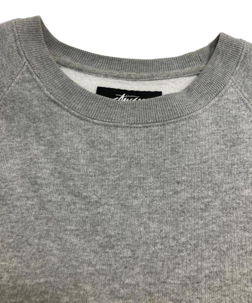 stussy（ステューシー）stussy (ステューシー) RELAXED CREW SWEAT リラックスクルー グレー サイズ:Mの古着・服飾アイテム