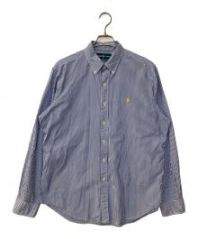 RALPH LAUREN（ラルフローレン）の古着「CLASSIC FIT ストライプシャツ」｜ブルー