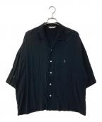COOTIE PRODUCTIONSクーティープロダクツ）の古着「Rayon Open-Neck S/S Shirt」｜ブラック