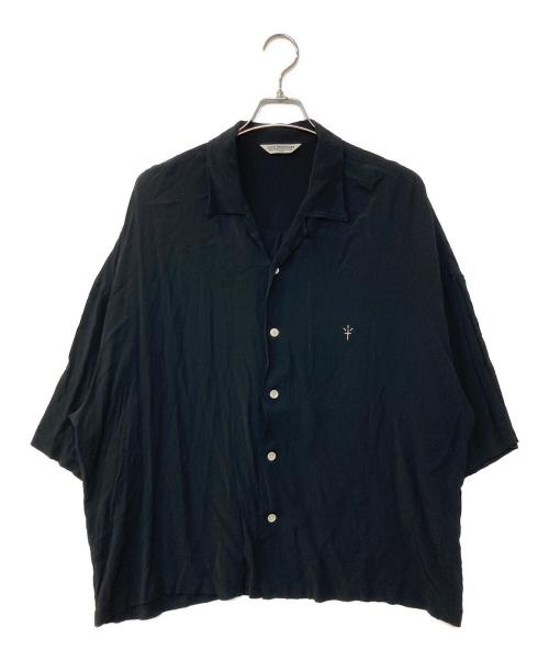 COOTIE PRODUCTIONS（クーティープロダクツ）COOTIE PRODUCTIONS (クーティープロダクツ) Rayon Open-Neck S/S Shirt ブラック サイズ:Lの古着・服飾アイテム