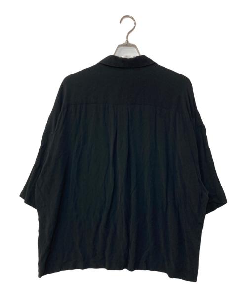 COOTIE PRODUCTIONS（クーティープロダクツ）COOTIE PRODUCTIONS (クーティープロダクツ) Rayon Open-Neck S/S Shirt ブラック サイズ:Lの古着・服飾アイテム