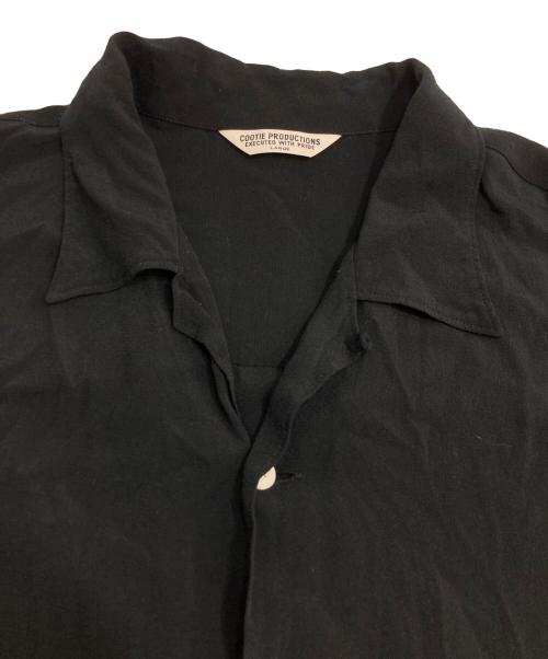 COOTIE PRODUCTIONS（クーティープロダクツ）COOTIE PRODUCTIONS (クーティープロダクツ) Rayon Open-Neck S/S Shirt ブラック サイズ:Lの古着・服飾アイテム