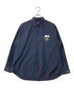UNDERCOVERアンダーカバー）の古着「コラージュルーズシャツ」｜ネイビー