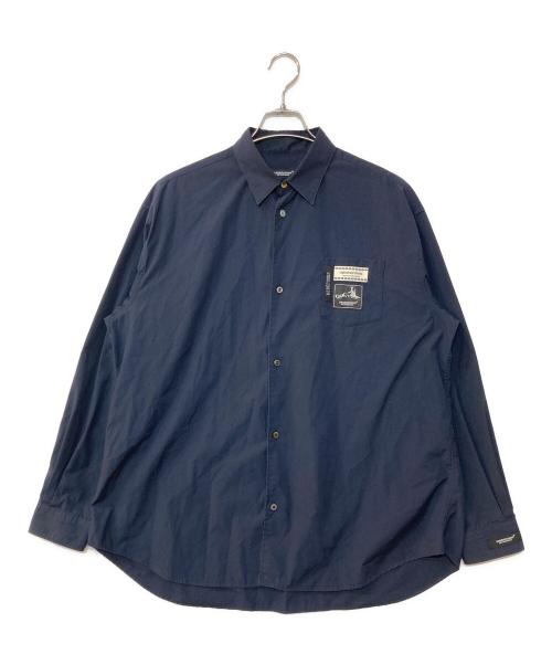 UNDERCOVER（アンダーカバー）UNDERCOVER (アンダーカバー) コラージュルーズシャツ ネイビー サイズ:3の古着・服飾アイテム