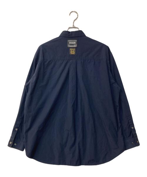 UNDERCOVER（アンダーカバー）UNDERCOVER (アンダーカバー) コラージュルーズシャツ ネイビー サイズ:3の古着・服飾アイテム