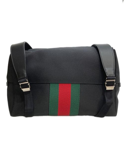GUCCI（グッチ）GUCCI (グッチ) テクノキャンバス バックパック ブラックの古着・服飾アイテム