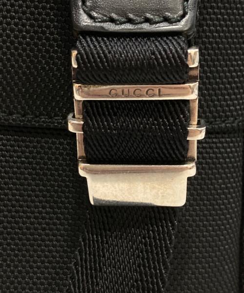 GUCCI（グッチ）GUCCI (グッチ) テクノキャンバス バックパック ブラックの古着・服飾アイテム
