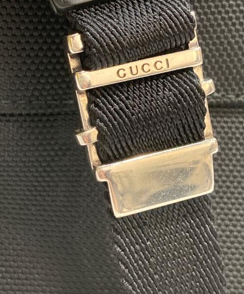 GUCCI（グッチ）GUCCI (グッチ) テクノキャンバス バックパック ブラックの古着・服飾アイテム