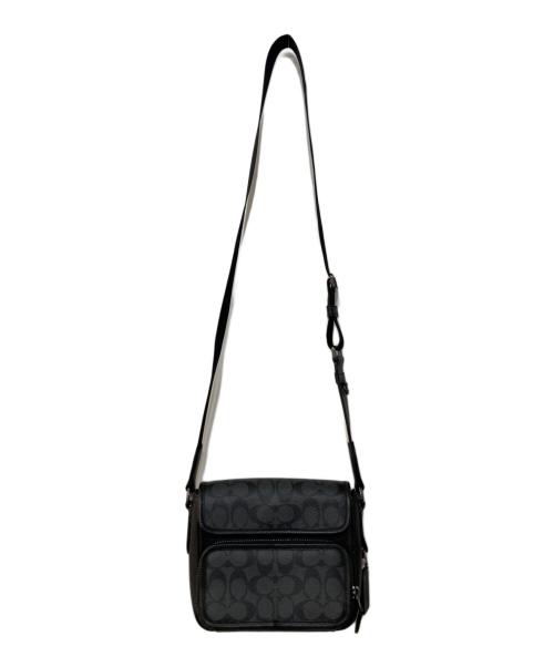 COACH（コーチ）COACH (コーチ) サリバンフラップ クロスボディ ブラックの古着・服飾アイテム