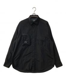 THE NORTH FACE（ザ ノース フェイス）の古着「ロングスリーブフィールドユーティリティシャツ」｜ブラック
