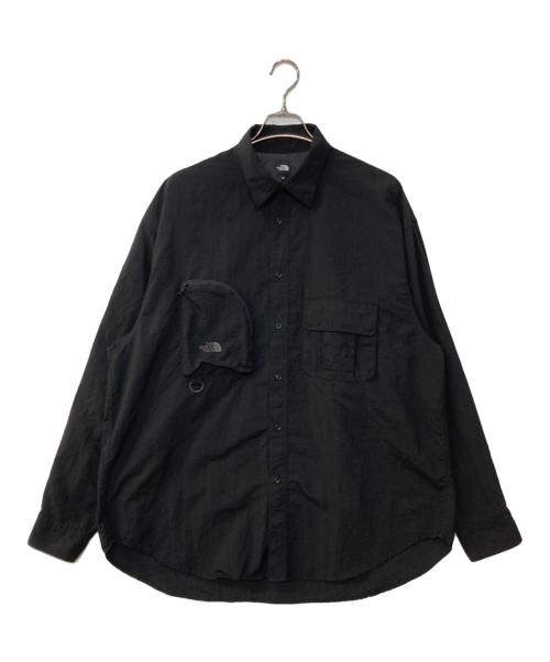THE NORTH FACE（ザ ノース フェイス）THE NORTH FACE (ザ ノース フェイス) ロングスリーブフィールドユーティリティシャツ ブラック サイズ:XLの古着・服飾アイテム